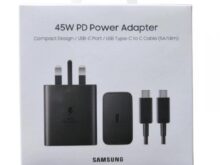 شارژر دیواری 45 وات سامسونگ مدل EP-T4510 به همراه کابل تبدیل USB-C